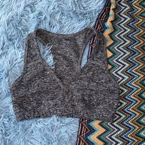 Gray Space Dye Beyond Yoga Women's Sports Top Size Small